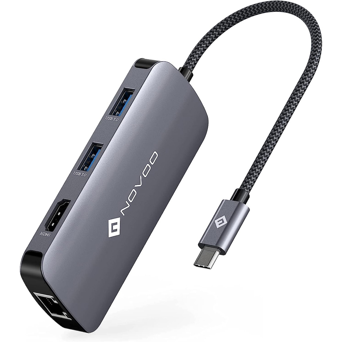 NOVOO USB-C Hub 4K@60Hz HDMI mit 8 Anschlüssen