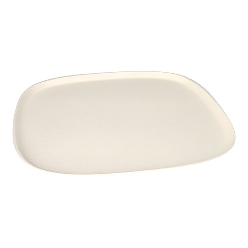 12 Teller groß, Zuckerrohr `pure` 1,3 cm x 30 cm x 30 cm weiss `Belle Vie, Ligne Carrée`