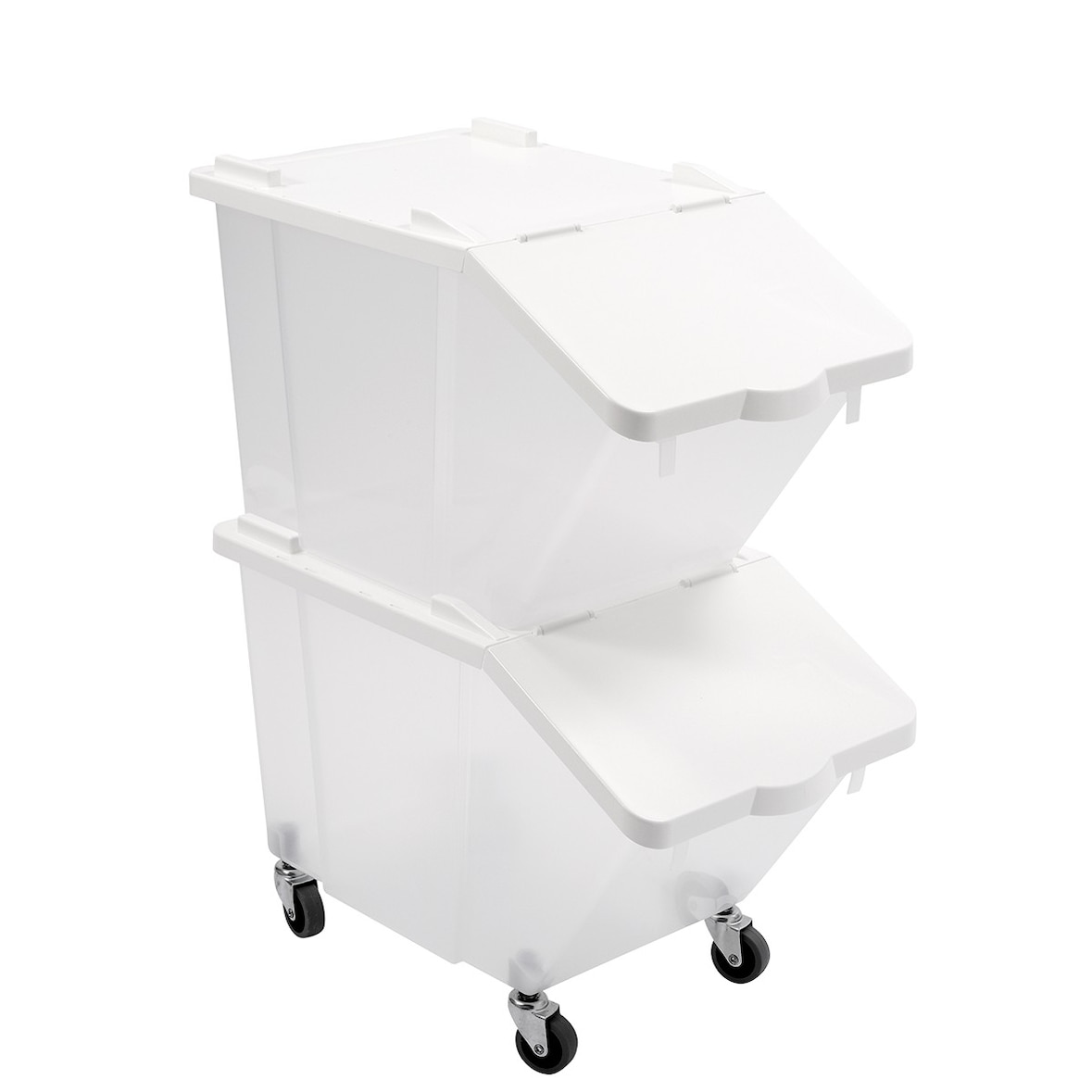 GILAC Bac à ingrédients 30 L + couvercle - 4 roues X2 - Transparent G040667
