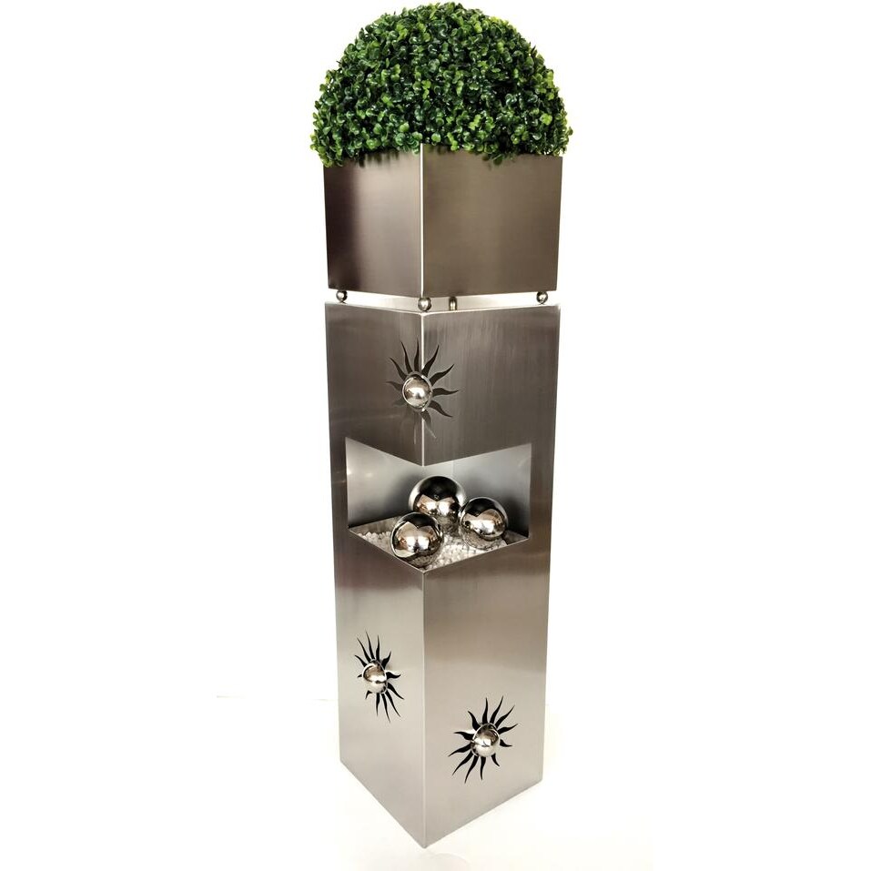 Metallsäule aus Edelstahl mit Kugeln solange der Vorrat reicht