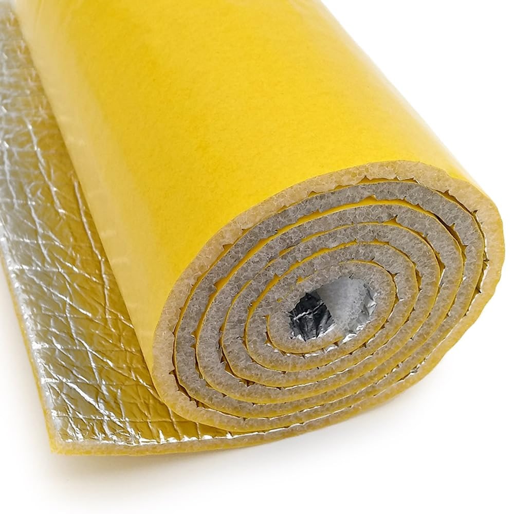 Isolation thermique réfléchissante 100% aluminium (AU MÈTRE). Largeur 120cm - Maisons, portes, débarras, volets, camionnettes