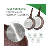 thumbnail of Batterie de cuisine 14 pièces avec cuiseur à vapeur Antiadhésif en Granit marron Just perfecto JL-26 usage non-intensif Just Perfecto