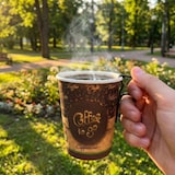 thumbnail of 100 Cup Clips Getränkehalter Ø mind. 70 mm Schwarz Mehrweg