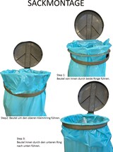 thumbnail of QUICK STAR 2 Stück Müllsack Wandhalter 120 Liter