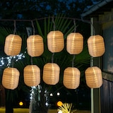 thumbnail of LED Solar Lichterkette 10 weiße Lampions Garten Balkon Terrasse Lampionkette