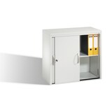 thumbnail of C+P Schiebetürenschrank Acurado-2000, 2 Ordnerhöhen | HxBxT 72x80x40cm | Lichtgrau/DBS Hellgrau von PROREGAL