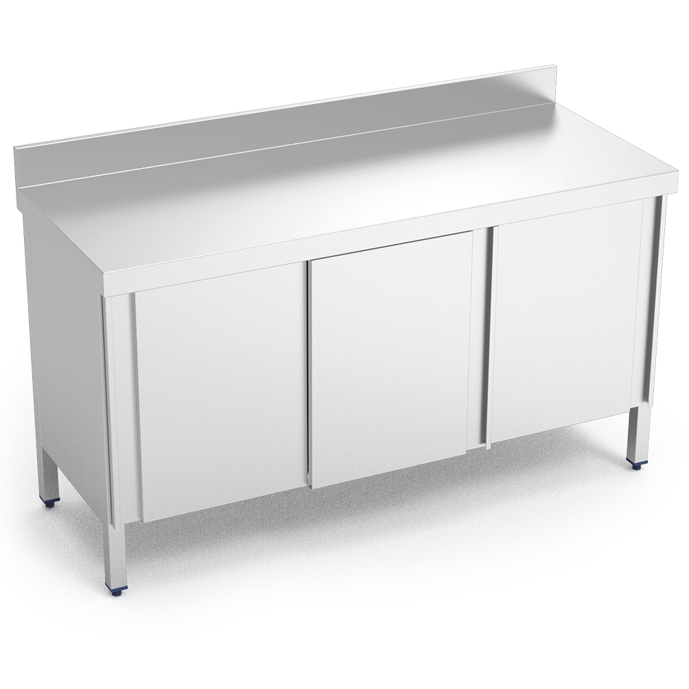 MOBINOX-Wandtisch C/2 Schiebetüren 1000x600x850 mm.