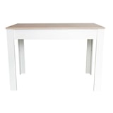 thumbnail of DUPI Mesa Comedor AITANA con Estructura y tapa superior de Madera (Taupe/Blanco, 140x80)