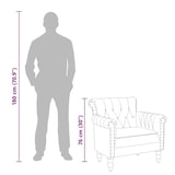 thumbnail of Fauteuil Noir Cuir de chèvre véritable Modèle Flavina