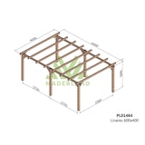 thumbnail of Pérgola de Madera Laminada Linares (Maderland) - Gardeneas