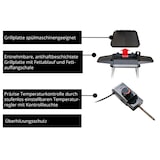 thumbnail of Unold 58585 Barbecue Grill Jimmy – Stand- & Tischgrill 2800 W, bis 300 °C, große Antihaft-Grillplatte 40×35 cm, IPX4 Spritzwasserschutz, Elektro-BBQ
