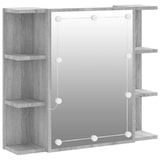 thumbnail of vidaXL Spiegelschrank mit LED Grau Sonoma 70x16,5x60 cm