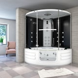 thumbnail of Dampfdusche Whirlpool Dusche Duschkabine K70-SW-EH-EC-SC 150x150cm Schlauchreinigung+Scheibenversiegelung