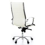 thumbnail of Sedia da ufficio / poltrona presidenziale PARMA 20 pelle crema - bianco cromo hjh OFFICE
