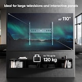 thumbnail of ONKRON Wandhalterung TV 60"-110", 120 kg max, VESA 200x200-900x600, Ultra Slim, UF12-B Schwarz