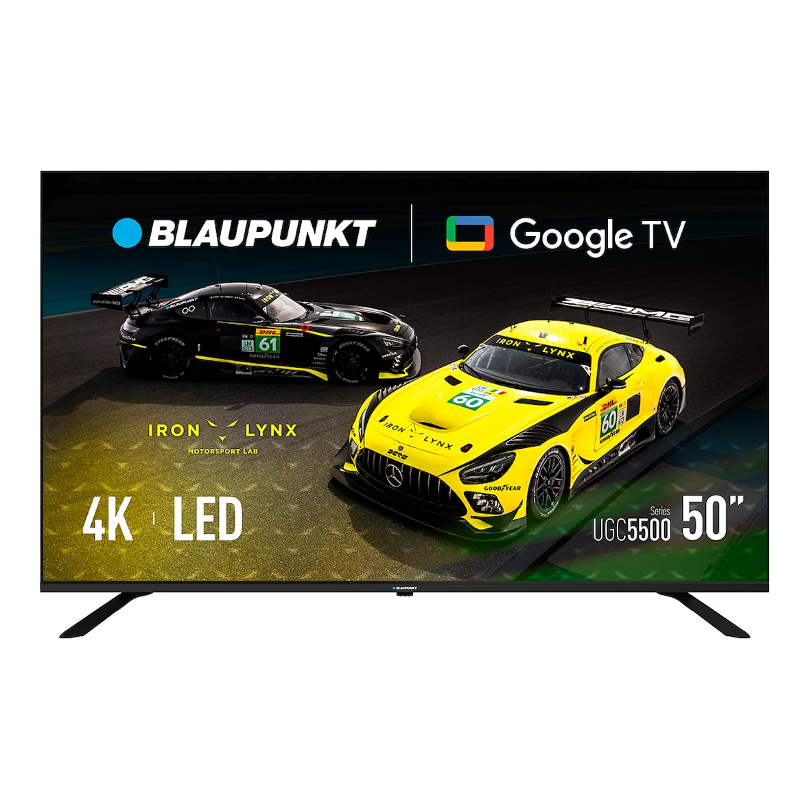 Blaupunkt Smart TV LED 4K Ultra HD 50” Serie UGC Google TV HDR WiFi 2T2R Bluetooth 5.1 Negro –  50UGC5500S
