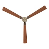 thumbnail of Ventilatore da soffitto CasaFan ECO NEO III 152 MA-NB/KI WIFI con motore in ottone anticato/pale reversibili in noce e ciliegio