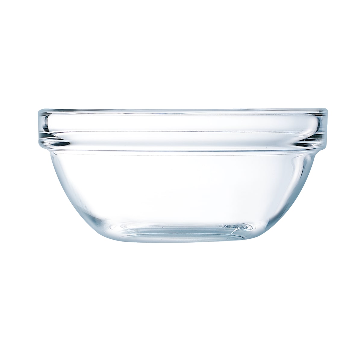 METRO PROFESSIONAL Saladiers en verre, Ø 17 cm, 1 L, rond, empilable, transparent, 6 pièces