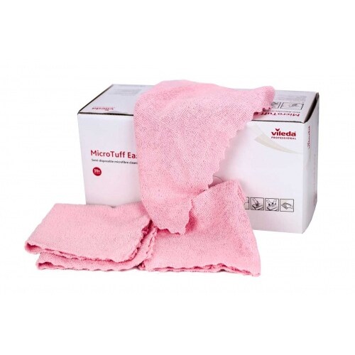 Vileda Professional micro Tuff Easy Microfasertuch - Vorteilsbox : Grün