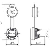 thumbnail of Weidmüller Kupplung RJ445 IE-FCM-RJ45-C 1018790000