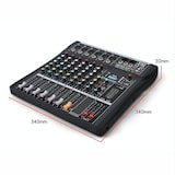 thumbnail of Table De Mixage 6 Canaux Avec Alimentation 48V Connexion Bluetooth USB MP3 YONIS