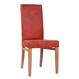 thumbnail of pemora Polsterstuhl Esszimmerstuhl Stuhl Küche Gastronomie RELA Vintage-Leder-Optik rostfarben