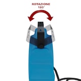 thumbnail of Avvolgitubo Aria Compressa Tubo Professionale Attacco 1/4' Fissaggio Parete Muro Sistema Blocco Automatico Riavvolgitore Pressione 24 Bar 10 + 1 Mt