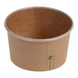 thumbnail of 50x Eisbecher Pappbecher Kraft mit Biobeschichtung 360 ml O 105mm braun