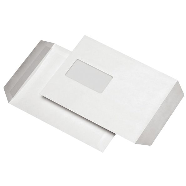 mayer-network 30006716 Versandtaschen C5, mit Fenster, selbstklebend, 90 g/qm, weiß, 500 Stück