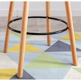 thumbnail of Mesa alta Mijas con tablero redondo Negro/Natural (redondo)