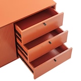 thumbnail of Buffet 2 portes et 3 tiroirs décor mélaminé 150 cm orange