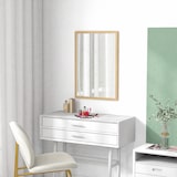 thumbnail of Wandspiegel, 50 x 70 cm, Rahmen in Holzoptik, einfache Montage, inkl. Schrauben
