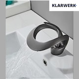 thumbnail of NAVIS | Design Waterval Kraan Badkamer Titanium Grijs Badkamer Kraan|Elegante premium roestvrijstalen voor spoelbakken|Hotelmengkraan 2 aansluitingen