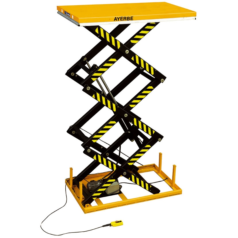 AYERBE -AY-1030-EMH TESOURA TRIPLA - Mesa elevatória elétrica eletrohidráulica capacidade 1000 quilos