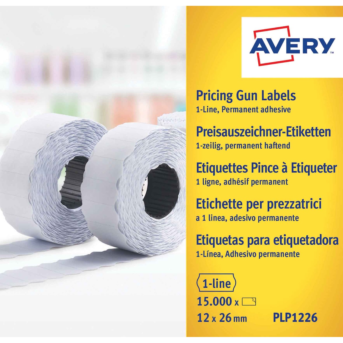 Avery Zweckform Endlosetikett PLP1226 12x26mm 15.000 St./Pack.