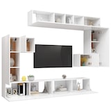 thumbnail of vidaXL 8-tlg. TV-Schrank-Set Weiß Holzwerkstoff