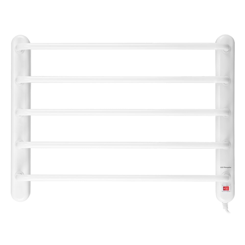 Aquecedor de toalhas elétrico Orbegozo TH 8002, fácil instalação, seca e aquece toalhas, luz indicadora, 90 W