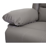 thumbnail of Fernsehsessel HWC-G15, Relaxsessel Liege Sessel, Leder + Kunstleder 101x87x100cm ~ taupe