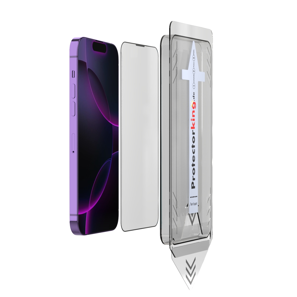 6x 9H Panzerglas für iPhone 18 Pro HD klar Full-Screen Protector Auto Dust Elimination Hartglas Schutzglas Displayschutz Schutzfolie