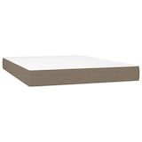 thumbnail of vidaXL Boxspringbett mit Matratze & LED Taupe 140x190 cm Stoff