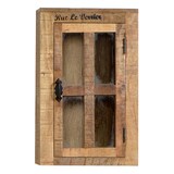 thumbnail of SIT Möbel Hängeschrank | 1 Tür | Mangoholz natur antik | Beschläge antikschwarz | B 44 x T 21 x H 70 cm | 01902-04 | Serie RUSTIC