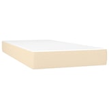 thumbnail of vidaXL Boxspringbett mit Matratze & LED Creme 90x200 cm Stoff