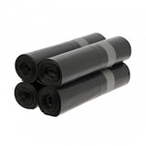 thumbnail of Sacs poubelle de 130L en polyéthylène basse densité noir d'épaisseur 55µ - Carton de 100 Sacs (4 rouleaux de 25 sacs)