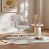 thumbnail of Esszimmerstuhl / Drehstuhl Tavaro Stoff beige hjh LIVING