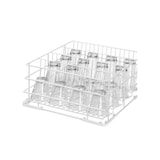 thumbnail of Cesto de vidro para máquina de lavar loiça branca | 4 compartimentos | 400x400x185(h)mm