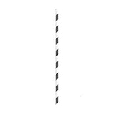 thumbnail of Firstpack CHP8BLKT cannuccia in carta nera e bianca  197 mm x 8 mm