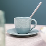 thumbnail of Teetasse und Untertasse mit Vésuvio blau 22 cl x6 - Rond Grès Table Passion