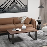 thumbnail of HOMCOM juego de 2 patas de mesa de acero 70x41 cm patas rectangular de mesa para muebles de bricolaje industrial con tornillos y protectores de suelo