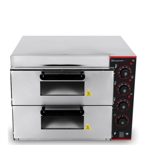 Four à Pizza professionnel 2 chambres, 8 pizzas Ø 20 cm - Equipementpro