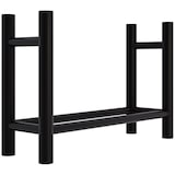 thumbnail of Suporte para lenha preto Medya redondo/30x80x60 cm